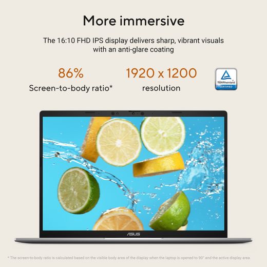 ASUS Vivobook S 14 14" Laptop - AMD Ryzen™ 7, 1TB SSD, 16 GB RAM - Silver - Annotation - Display